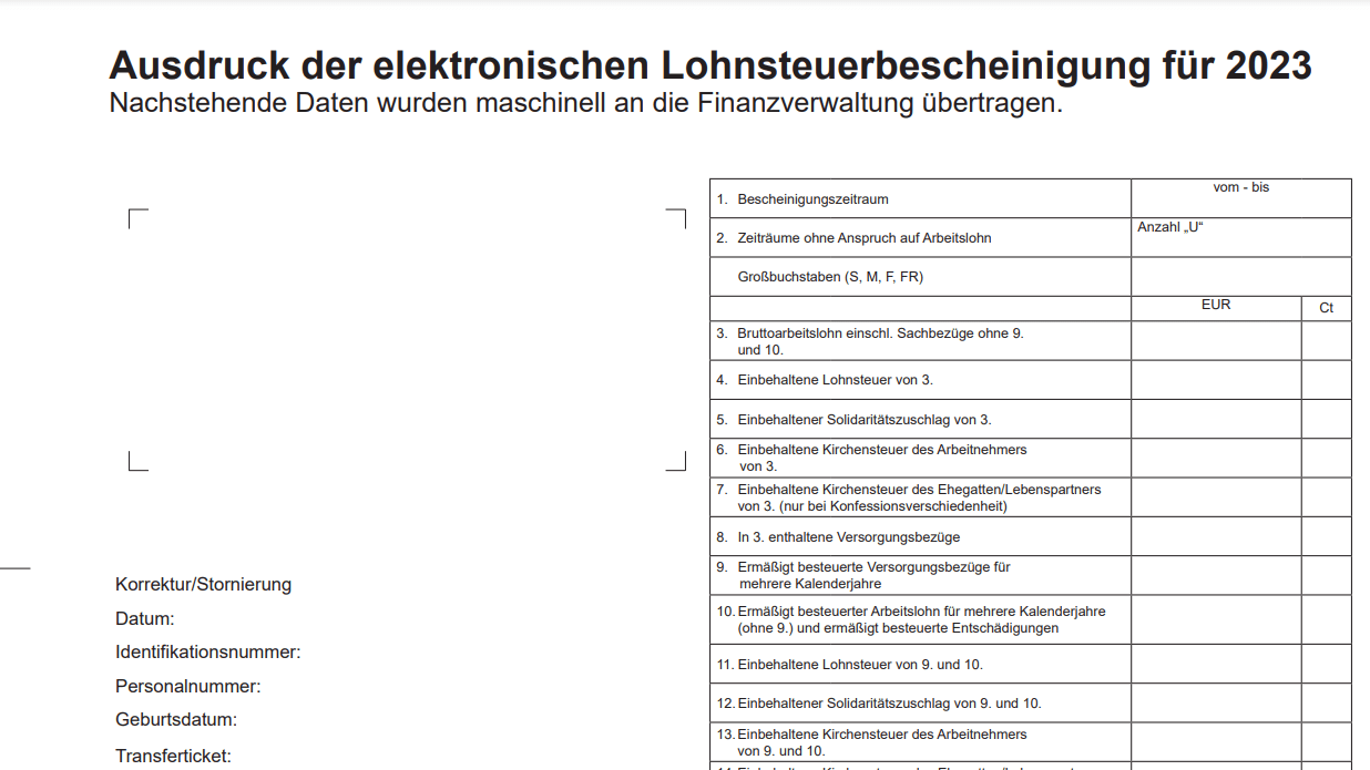 Claim More tax refund with Your Income Tax Certificate (Lohnsteuerbescheinigung)